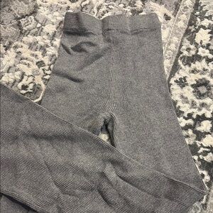 Harlow Gray Ribbed Leggings